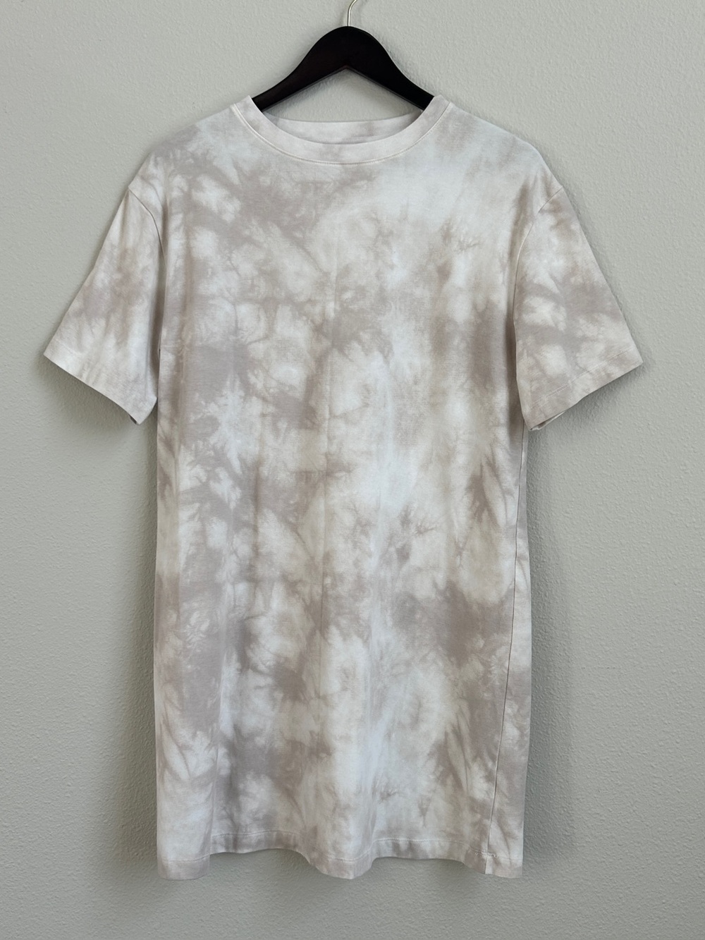 a new day Taupe Tie-Dye Midi Dress